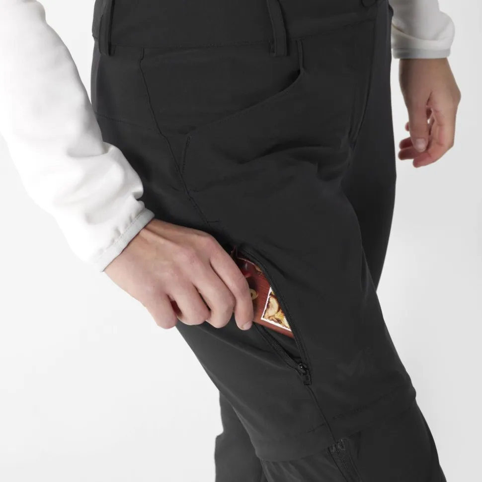 Pantalon Femme Trekker Stretch Zip Off Black - Pantalon | Millet