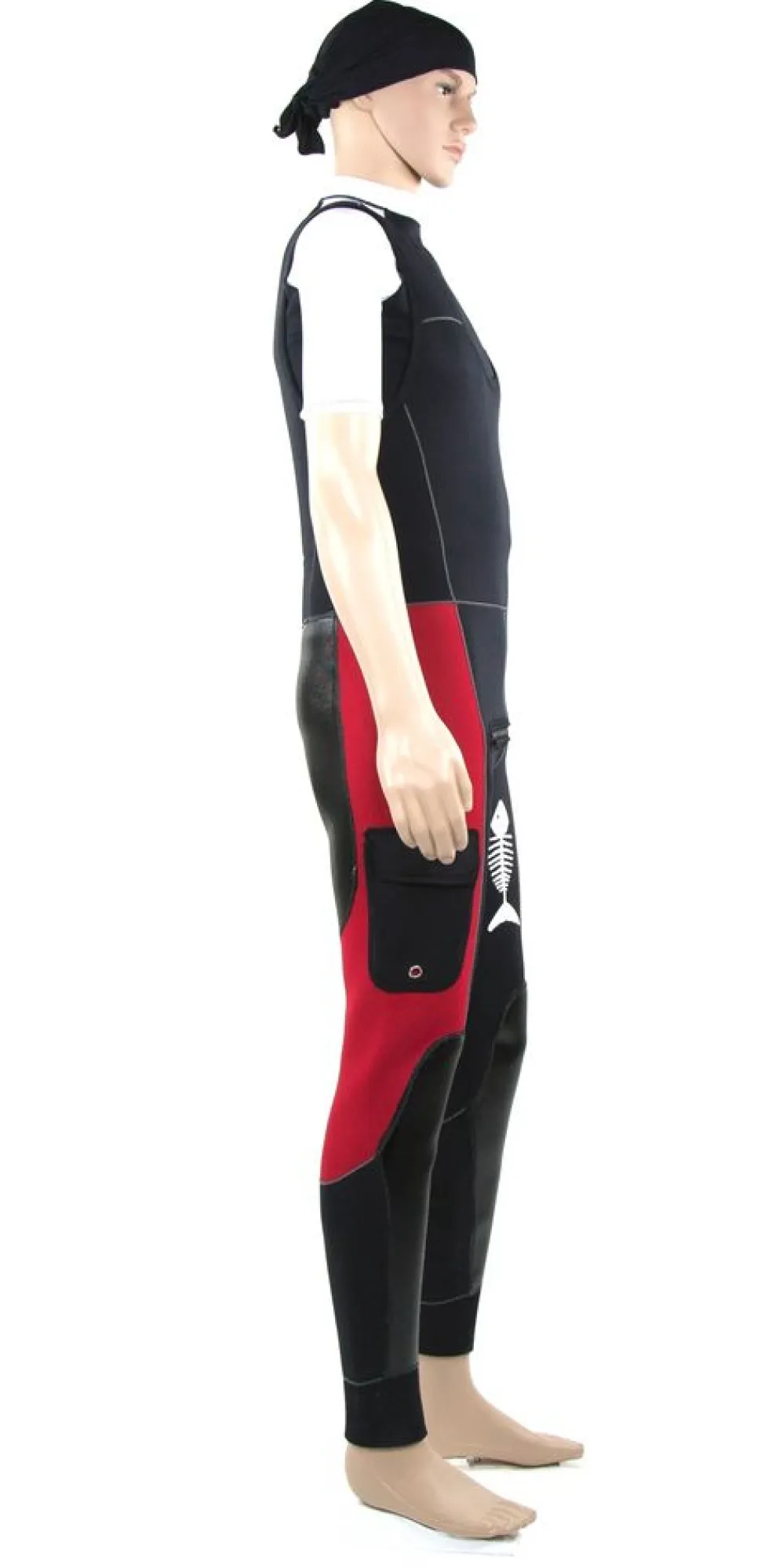 Pantalon Long John Guide Rouge 5mm - Combinaison | Vade Retro