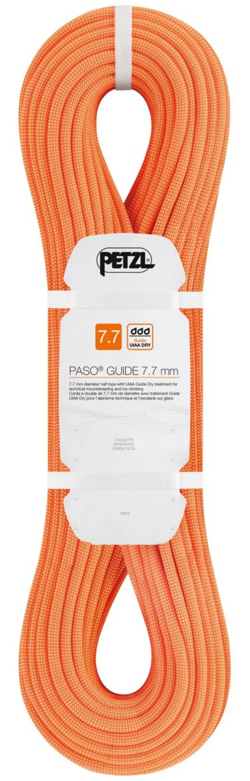 Paso Guide 7.7mm Orange X 60m - Corde | Petzl