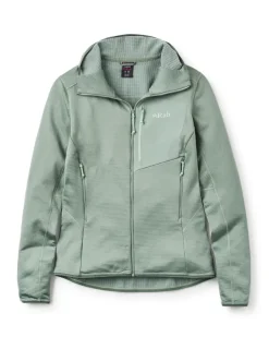 Polaire A Capuche Femme Ascendor Light Dark Fig Green - Polaire | Rab