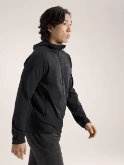 Polaire A Capuche Kyanite Lightweight Black - Polaire | Arcteryx
