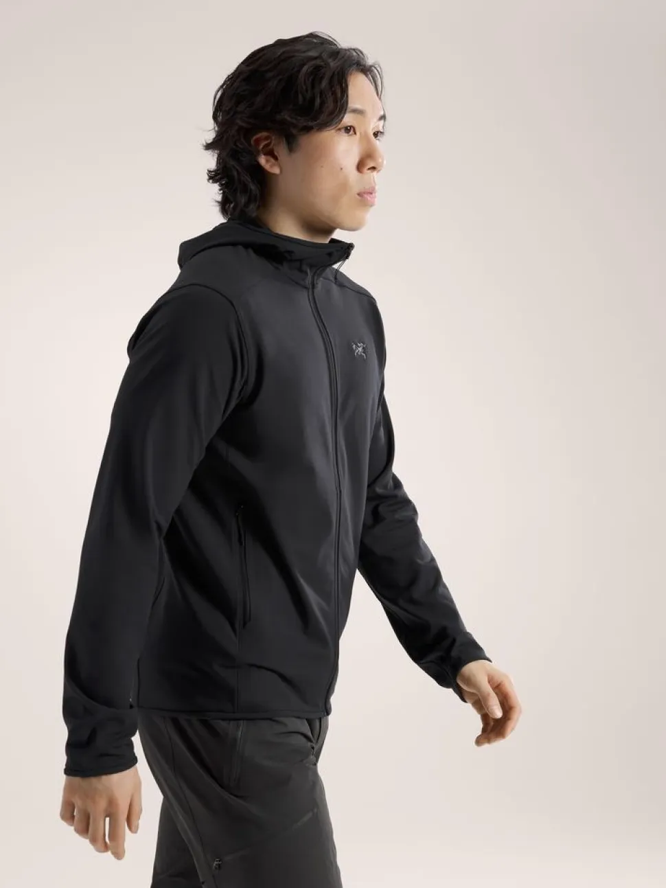 Polaire A Capuche Kyanite Lightweight Black - Polaire | Arcteryx