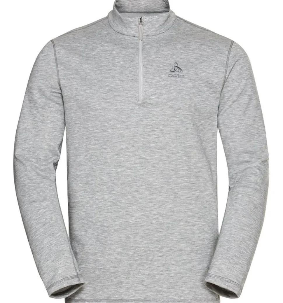 Polaire Berra Mid Layer 1/2 Zip Grey Melange - Polaire | Odlo