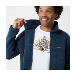 Polaire Cali F-zip Eclipse Blue - Polaire | Lafuma