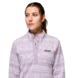 Polaire Femme Benton Springs Printed Shale Purple Dechutes Grey