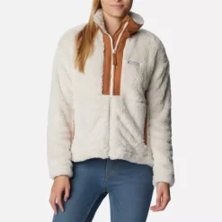 Polaire Femme Boundless Discovery Sherpa Chalk Camel Brown - Polaire