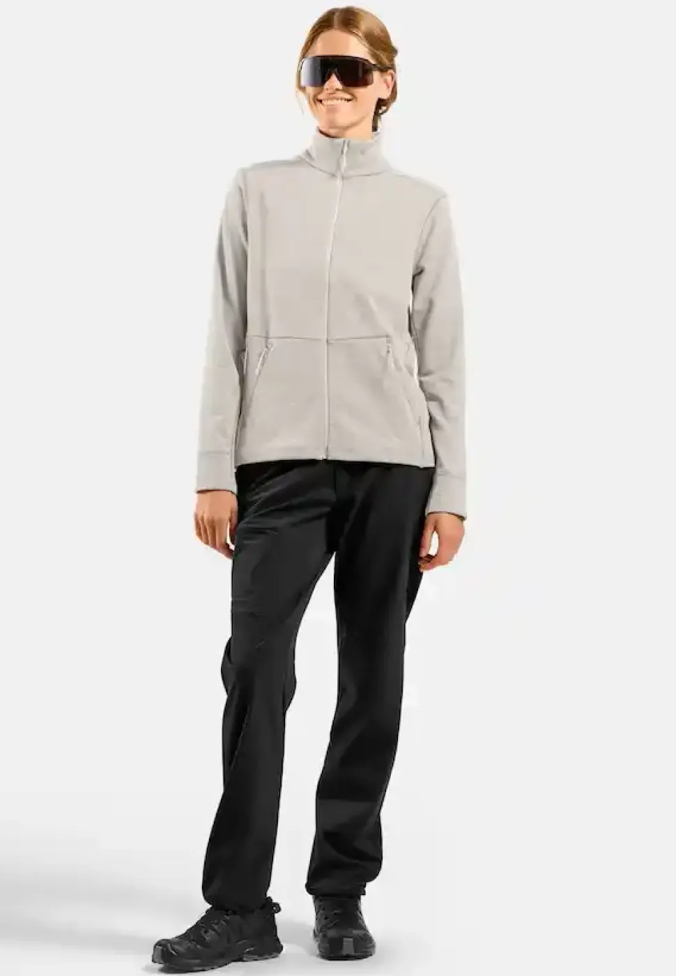 Polaire Femme Grid Fleece Femme Gardenia - Polaire | Odlo