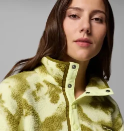 Polaire Femme Helvetia II Printed Cropped Citron Haze Sprayflower - Polaire | Columbia