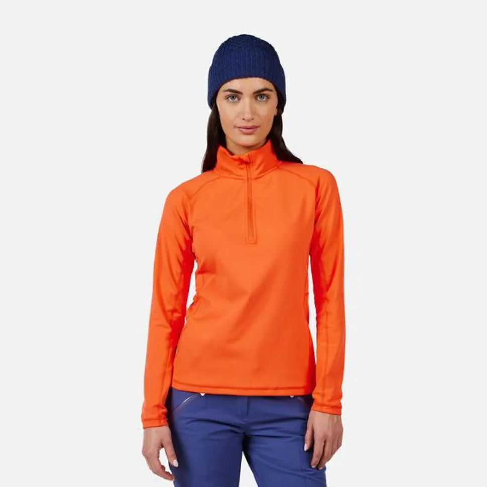 Polaire Femme Mid Layer Stretch Orange Flame