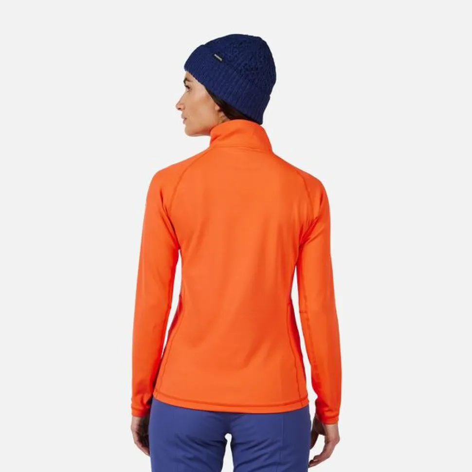 Polaire Femme Mid Layer Stretch Orange Flame