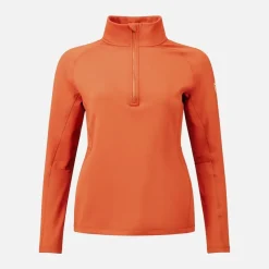 Polaire Femme Mid Layer Stretch Orange Flame