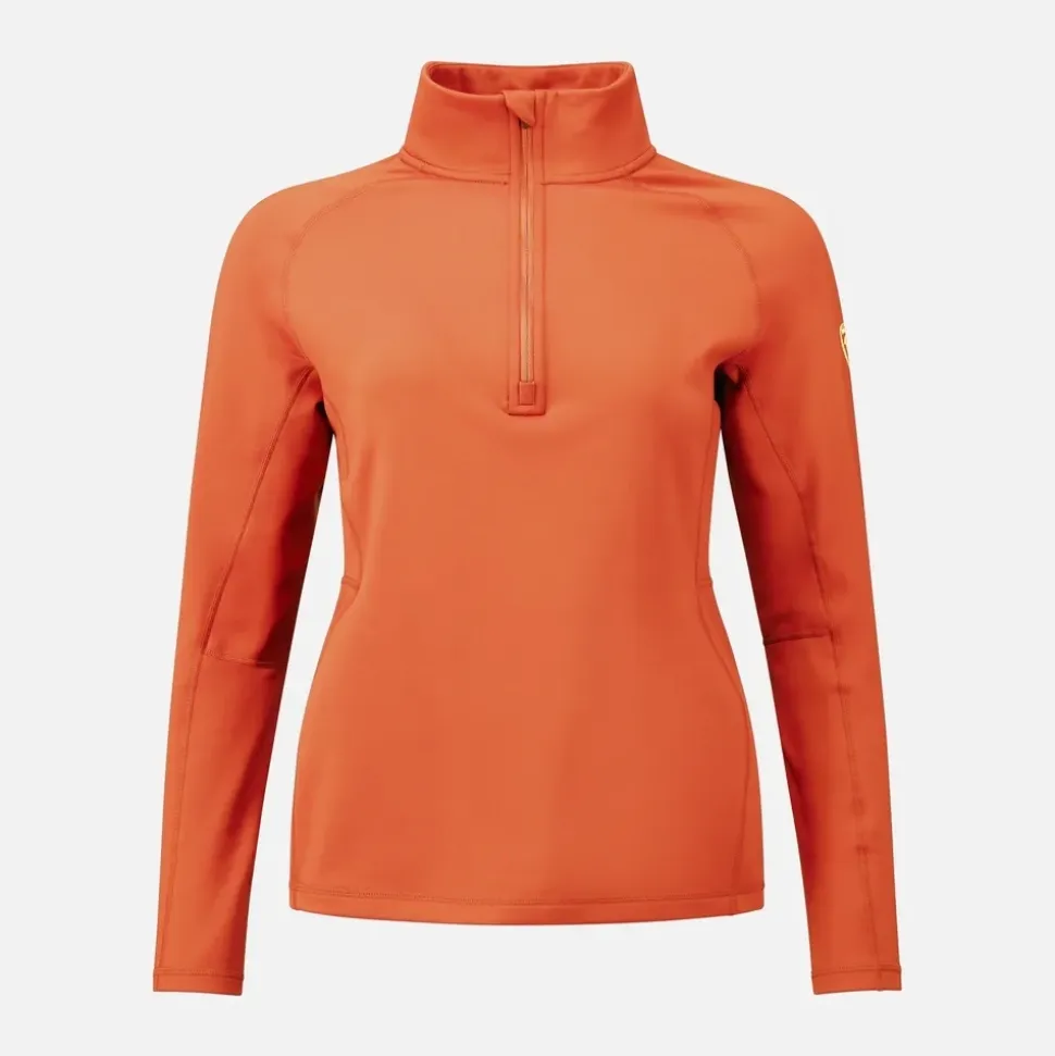 Polaire Femme Mid Layer Stretch Orange Flame