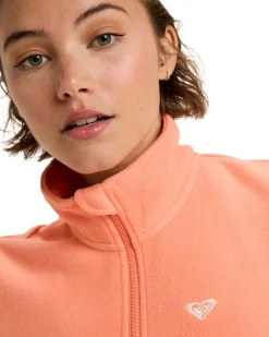 Polaire Femme Waves Of Warmth Half Zip Coral Chic