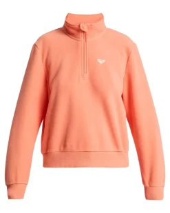 Polaire Femme Waves Of Warmth Half Zip Coral Chic