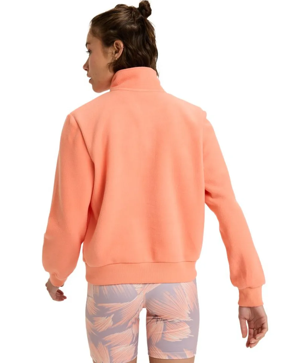 Polaire Femme Waves Of Warmth Half Zip Coral Chic