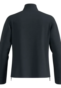 Polaire Grid Fleece 1/2 Zip Black Melange