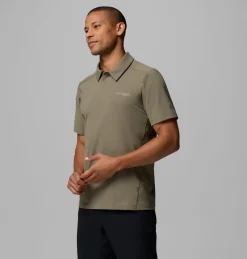 Polo Diamond Peak Pro Stone Green - Tee Shirt Mc | Columbia Sportswear