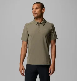 Polo Diamond Peak Pro Stone Green - Tee Shirt Mc | Columbia Sportswear