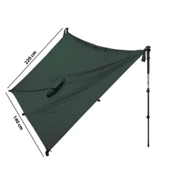 Poncho Tarp Ultra-light Vert - Veste | Azimut Outdoor