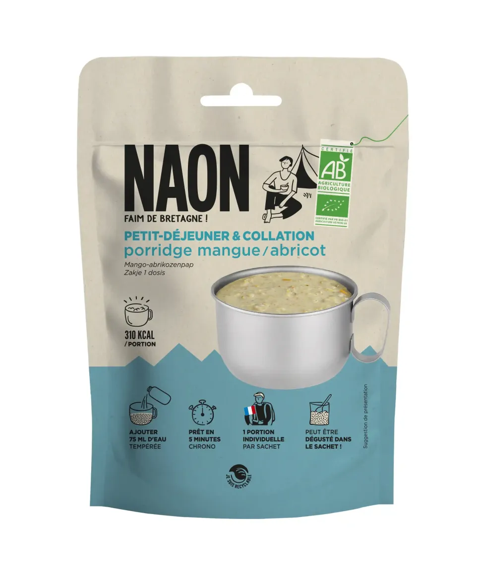 Porridge Mangue Abricot - Repas Lyophilise | Naon
