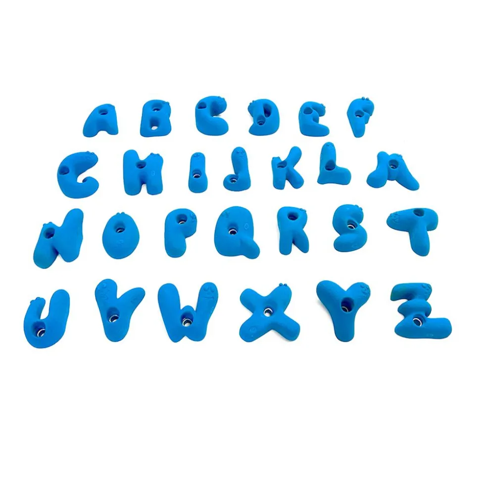 Prises Alphabet Bleu Clair - Prises Et Poutres | Osmose