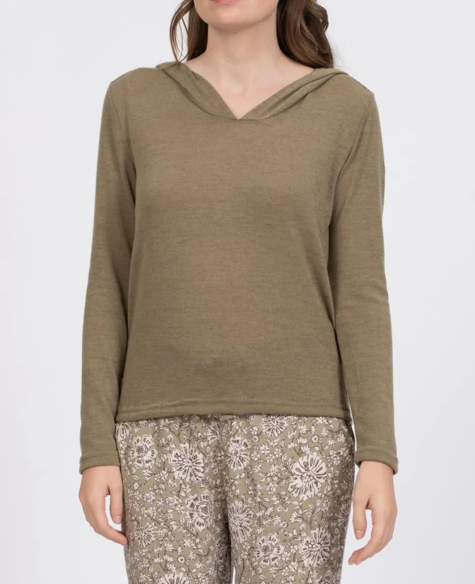 Pull Femme Delboz Kaki - Pull | Sun Valley