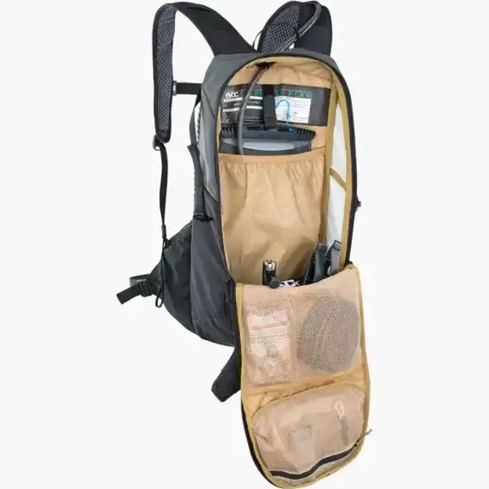 Sac A Dos Ride 12 + Poche 2l Gris Noir - Sacs A Eau | Evoc
