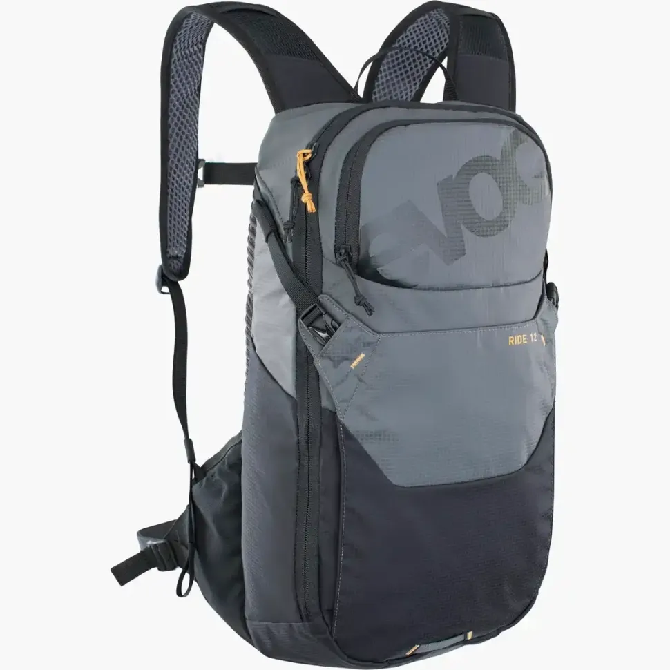 Sac A Dos Ride 12 + Poche 2l Gris Noir - Sacs A Eau | Evoc