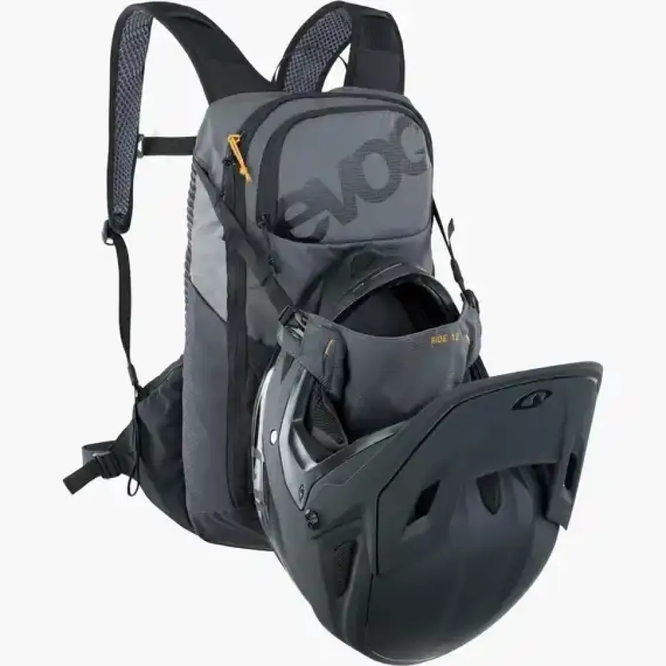 Sac A Dos Ride 12 + Poche 2l Gris Noir - Sacs A Eau | Evoc