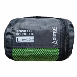 Serviette Bivouac Bouclette Taille L - Verte | Azimut Outdoor