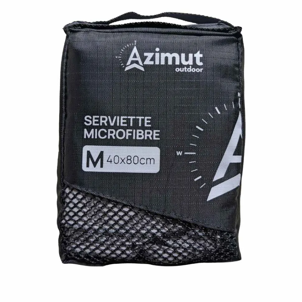Serviette Microfibre - Grise - Serviette | Azimut Outdoor