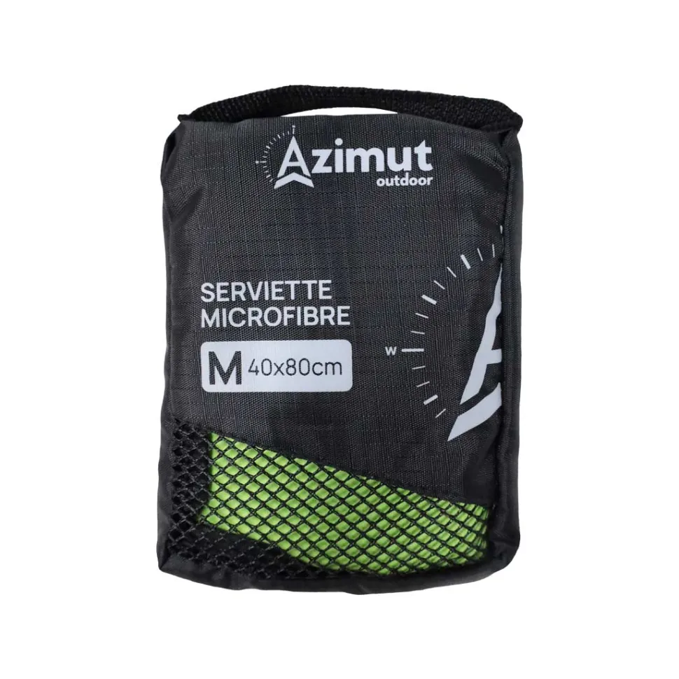Serviette Microfibre - Verte - Serviette | Azimut Outdoor