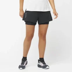 Short Femme Sense Aero 2in1 Deep Black - Short | Salomon