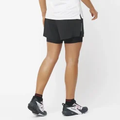 Short Femme Sense Aero 2in1 Deep Black - Short | Salomon