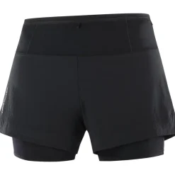 Short Femme Sense Aero 2in1 Deep Black - Short | Salomon