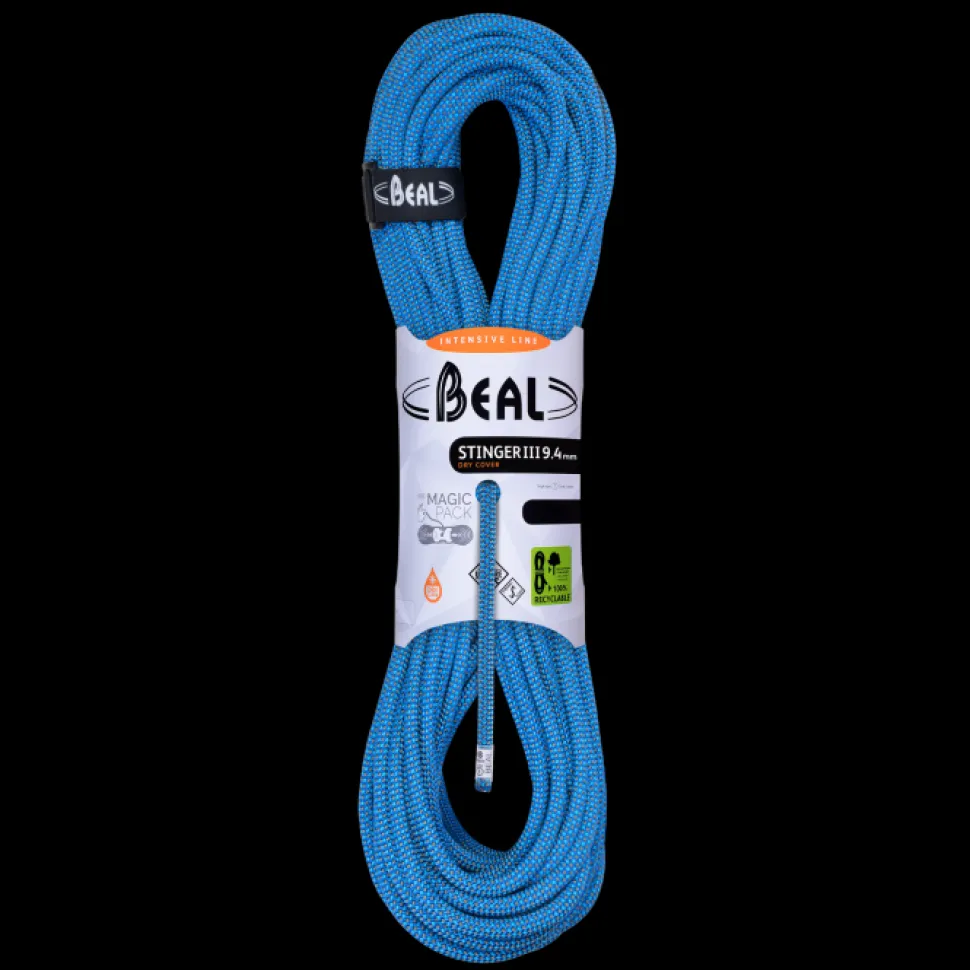 Stinger 3 Unicore Dry Cover 9,4mm X 80m Bleu - Corde | Beal