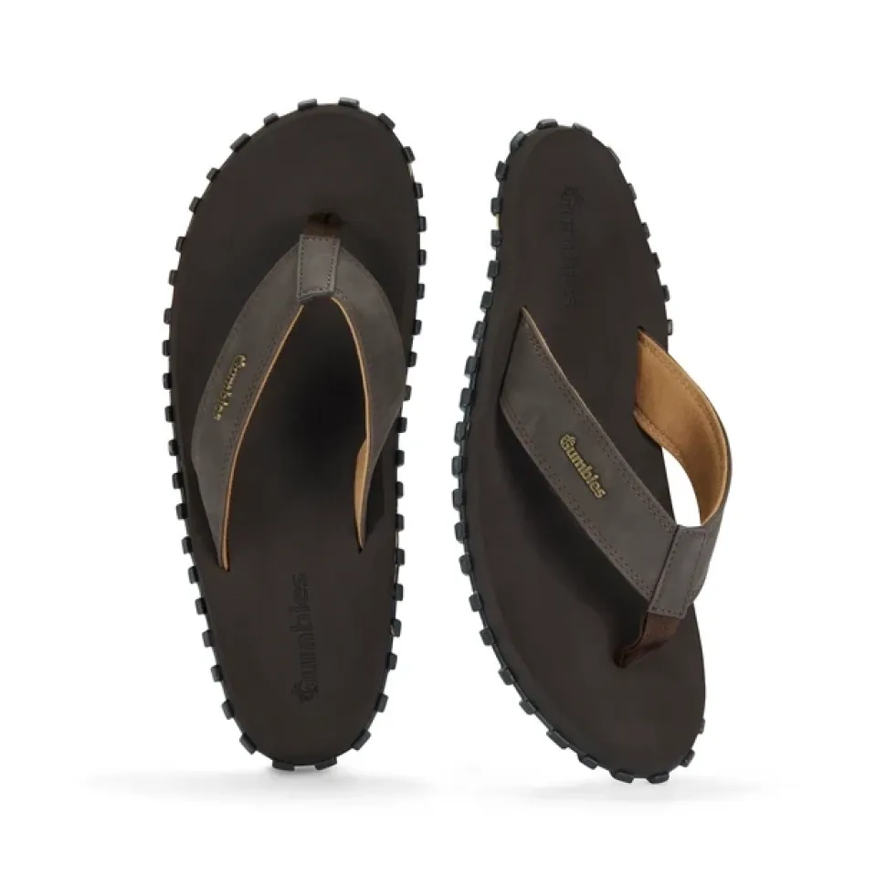 Tong Vegovert Brown - Sandales | Gumbies
