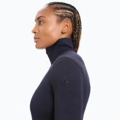 T-shirt 260 Tech Ls Half Zip Femme Midnight Navy | Icebreaker