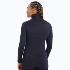 T-shirt 260 Tech Ls Half Zip Femme Midnight Navy | Icebreaker