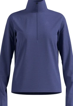 T-shirt 1/2 Zip Femme Essential Thermal Skipper Blue