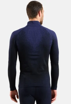 T-shirt 1/2 Zip Performance Warm Blackcomb Skipper Blue