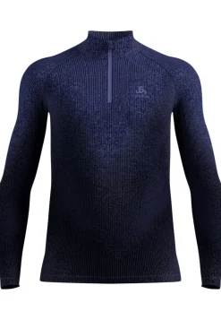 T-shirt 1/2 Zip Performance Warm Blackcomb Skipper Blue