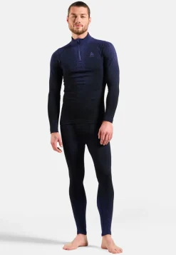 T-shirt 1/2 Zip Performance Warm Blackcomb Skipper Blue
