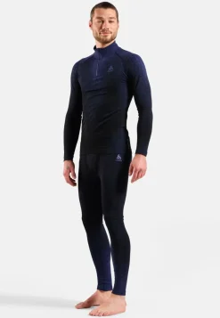 T-shirt 1/2 Zip Performance Warm Blackcomb Skipper Blue