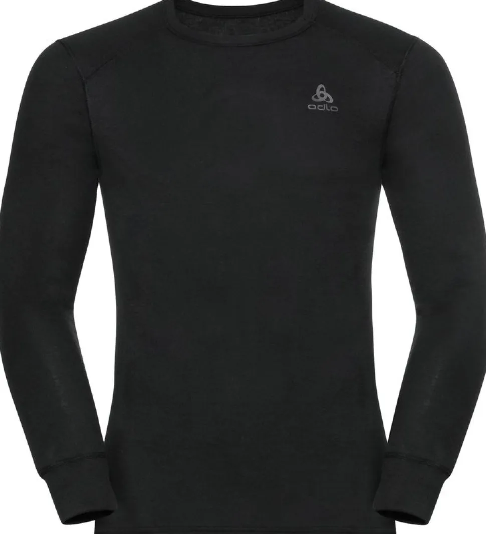T-shirt Active Warm Eco Crew Black - Tee Shirt Ml | Odlo