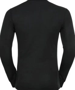 T-shirt Active Warm Eco Crew Black - Tee Shirt Ml | Odlo
