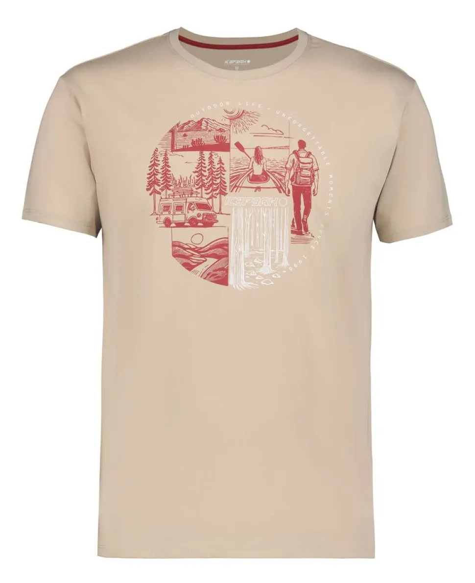 T-Shirt Beeville Beige - Tee Shirt Mc | Icepeak