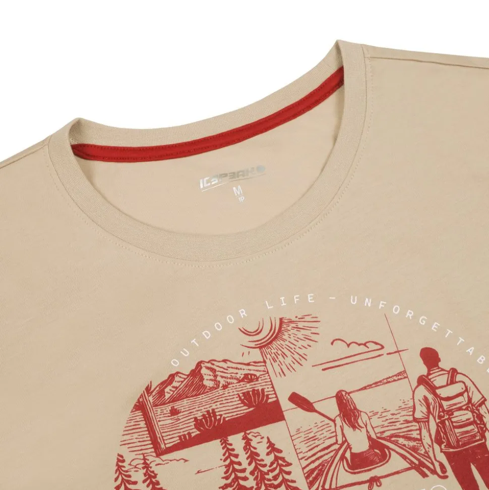 T-Shirt Beeville Beige - Tee Shirt Mc | Icepeak