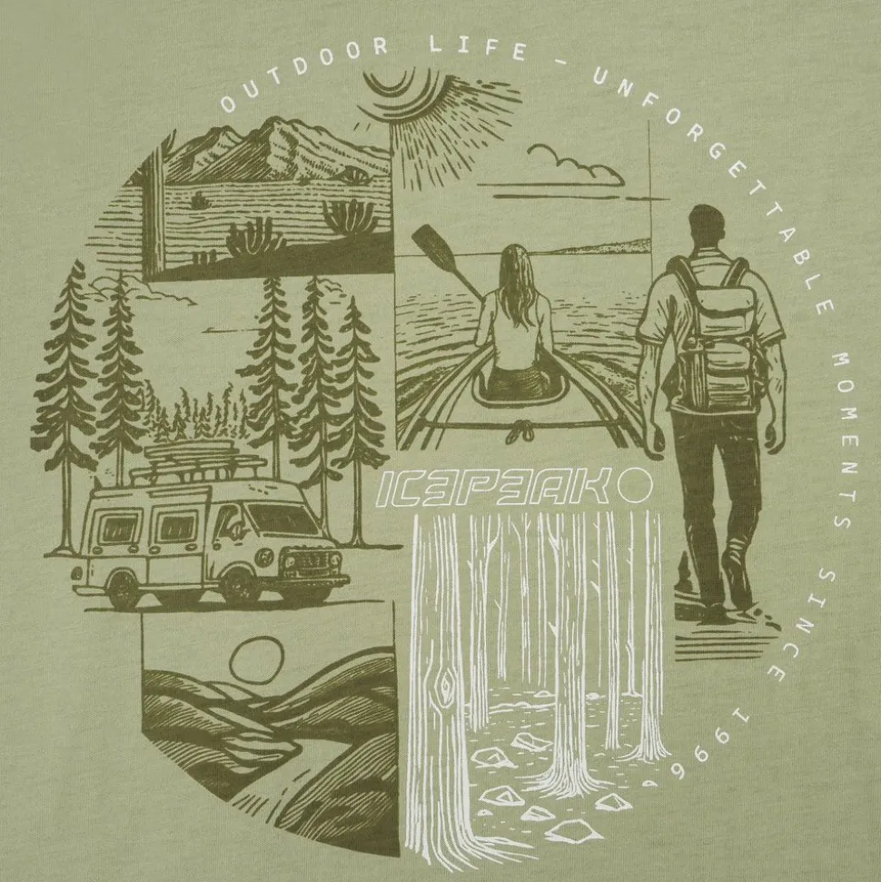 T-Shirt Beeville Vert - Tee Shirt Mc | Icepeak
