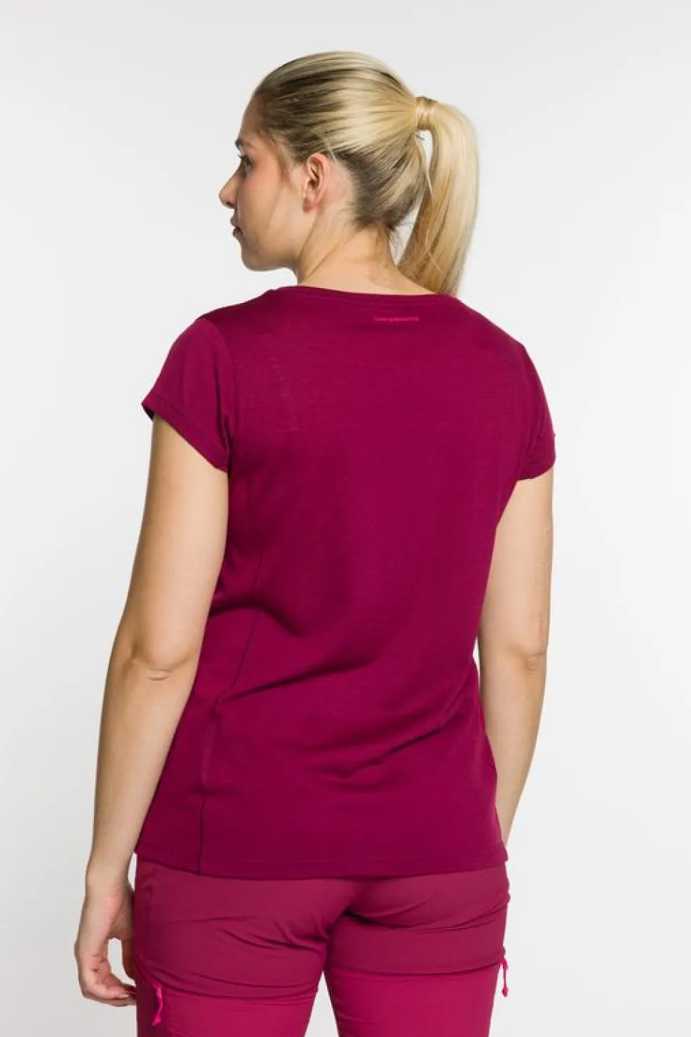 T-shirt Biella Beet Red - Tee Shirt Mc | Trango